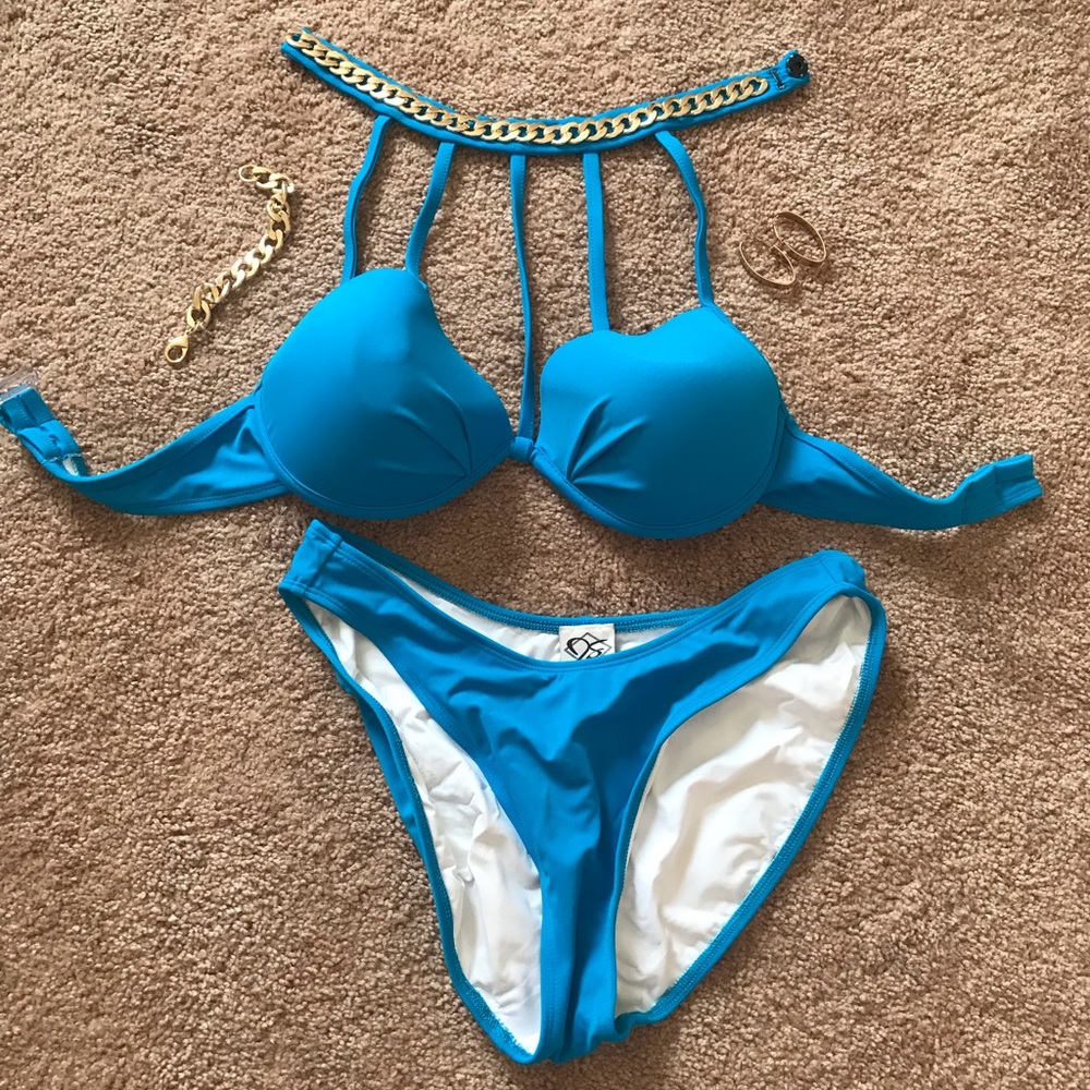 Size M Jayme Shaw pageant swimsuit with jewelry